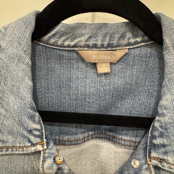Rubbish Denim Jacket – Classic Blue Jean Jacket, Size M - Picture 4 of 4